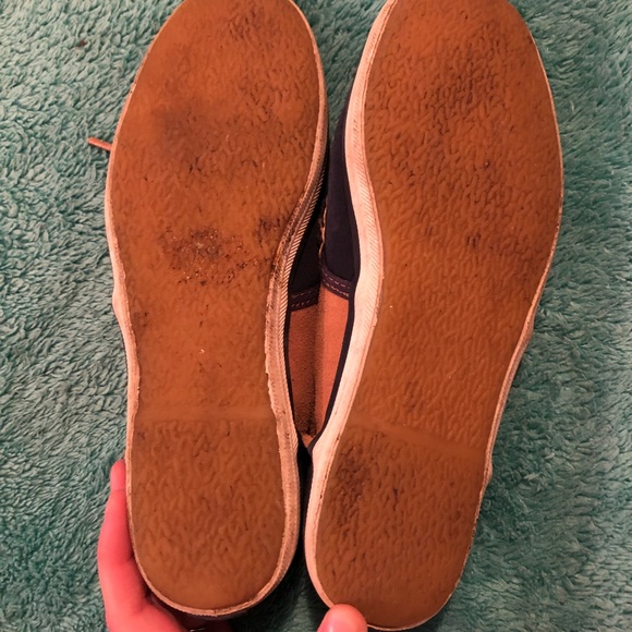 Navy and Brown Suede Keds - Picture 6 of 8